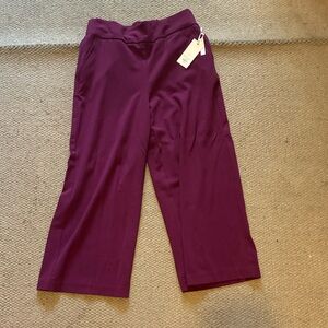 Candie's Wide Leg Cropped Capri Trousers Pant